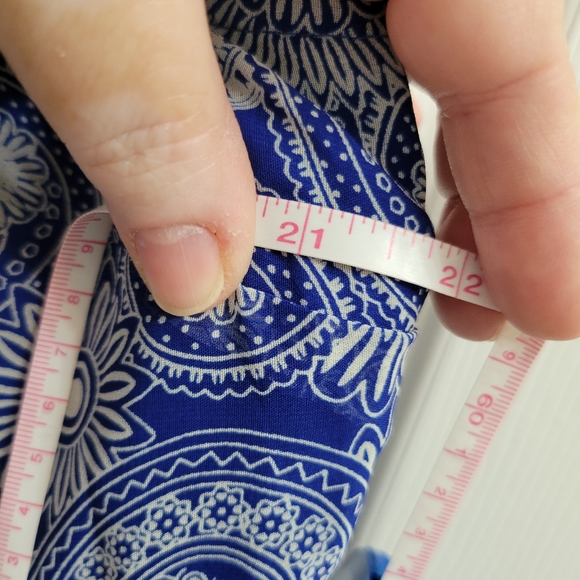 Blue, white and yellow sun dress - Picture 7 of 8